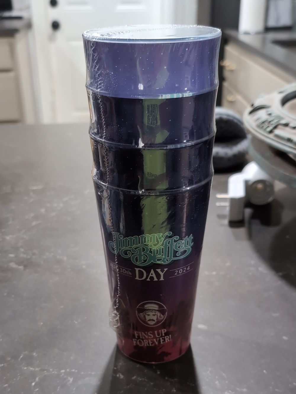 Set(s) of 4 Jimmy Buffett Day cups from 2024.